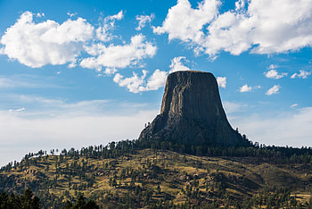 Devil's Tower, fun, desert, cool, nature, mountain HD wallpaper