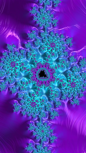 Fractal Art for your Smart or Tablet, cyan, purple, CGI, psychedelic, trippy, Abstract, fractal, abstract purple HD phone wallpaper
