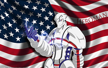 heroman, anime, america, hero, man HD wallpaper