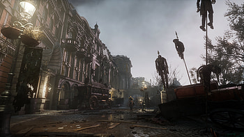 Lies Of P Game - Dark Atmospheric Cityscape, video game, Lies Of P HD wallpaper