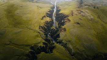 Fjadrargljufur Canyon Iceland, mountains, mountain, iceland, canyon, nature HD wallpaper