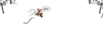 Dual Screen - Calvin and Hobbes HD wallpaper