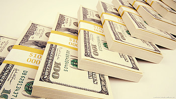 Diagonal 100 Dollars Packs HD wallpaper