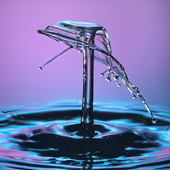 Water, Waves, Drops, Macro, Splash HD phone wallpaper