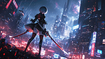 Enigma Of 2b, nier-automata, games, artist, artwork, digital-art, deviantart, video-games HD wallpaper