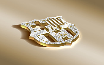 3D, Logo Barcelona HD wallpaper