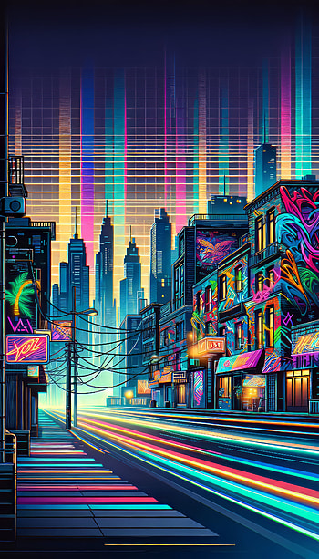 Y Aesthetic Cityscape, Digital Art HD phone wallpaper
