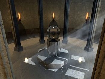 Mystical, shadow, candle, altar HD wallpaper