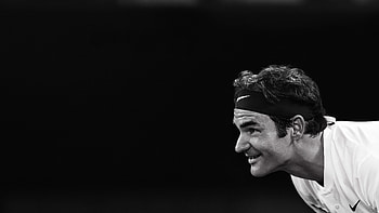 Roger Federer , roger-federer, tennis, sports, male-celebrities, boys, monochrome, black-and-white HD wallpaper