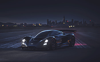 Czinger 21C, , nightscape, 2021 cars, hypercars, electric cars, 2021 Czinger 21C, supercars, Czinger HD wallpaper