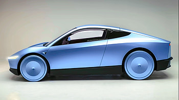 Tesla CyberCab Cyber Taxi (Ice Blue Edition), Cybercab, Tesla, Elon Musk HD wallpaper