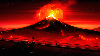 Volcano HD wallpaper