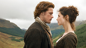 Caitriona Balfe, Sam Heughan, Outlander TV HD wallpaper