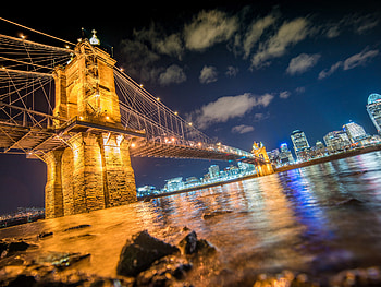 Cincinnati city, Ohio river, USA, Ultra HD wallpaper