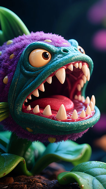 monster, cartoon HD phone wallpaper