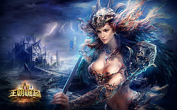 Fantasy girl, blue, fantasy, art, warrior, frumusete HD wallpaper