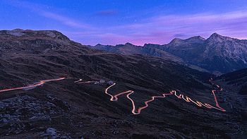 Alps Unveiled Journey Along The Ancient Trail, alps, mountains, road, nature, evening, graphy, trails, long-exposure HD wallpaper