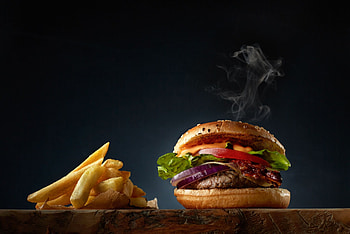 Duo of delights, Golden fries, Gourmet creation, Flavorful combo HD wallpaper