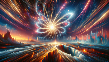 Hypnotic Quasar Burst, quasar, fantasy, space, Abstract, colorful, space fantasy HD wallpaper