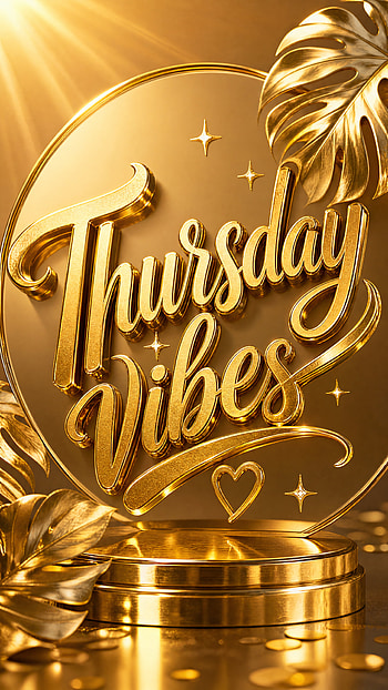 Gilded Thursday Vibes — Golden HD phone wallpaper