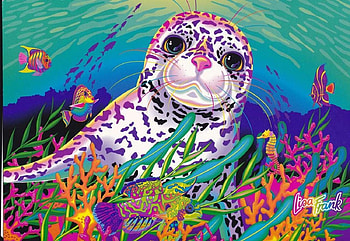 Sea Lion, drwing, vibrant, mac, lisa, colors, numbers, coloring HD wallpaper
