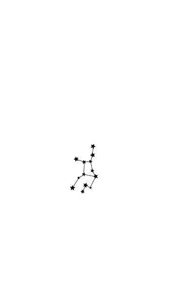 Minimal Virgo Constellation — White , zodiac, astrology, white HD phone wallpaper