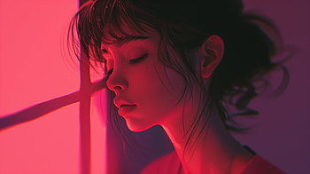 Sorrowful Lofi Girl - for Emotional Aesthetic, sad lofi girl, portrait, model, lightning, fashion HD wallpaper