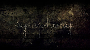 Preview notes, symphony, grunge, lettering, background, shadow HD wallpaper