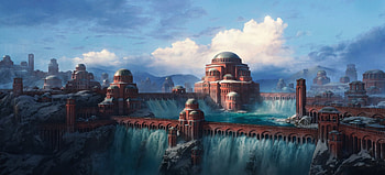 Ancient City, City, art, Fantasy, Ancient HD wallpaper