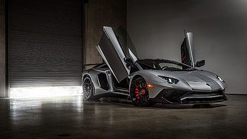 LP750-4 SV Doors Up, LP Cars HD wallpaper