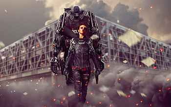 Cyborg police HD wallpaper