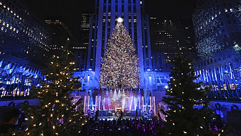 New York Christmas, Holiday, Christmas Tree Lighting Ceremony HD wallpaper