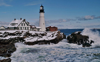 Rough seashore, Winter , Wide , backgrounds HD wallpaper