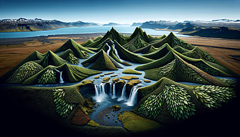 Stunning Ultra for Your Screen, landscape, mountain, waterfall, river, nature HD wallpaper