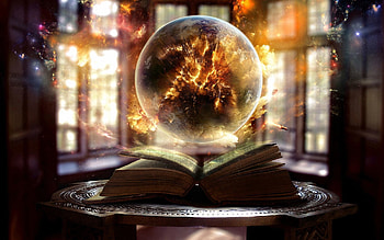 Magic, Fantasy, Ball, Book, Witchcraft, Sorcery HD wallpaper