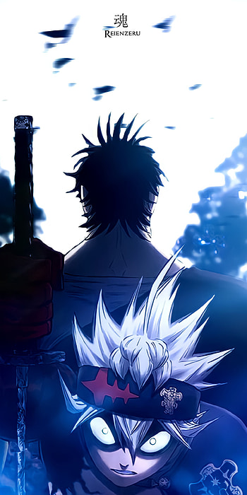 Black Clover, sky, hill, art, asta, animeboy, blue, blackclover, anime, anime HD phone wallpaper