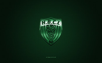 HB Chelghoum Laid, Algeria football club, green logo, green carbon fiber background, Ligue Professionnelle 1, football, Chelghoum Laid, Algeria, HB Chelghoum Laid logo HD wallpaper