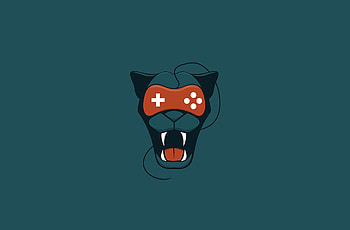 Art, Puma, Grin, Minimalism, Joystick HD wallpaper