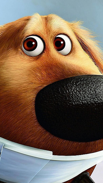 Cartoon Dog, The Cone Of Shame HD phone wallpaper