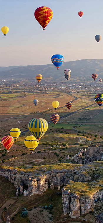 Turkey travels, Balloon in nature, Cappadocia scenery HD phone wallpaper