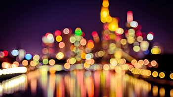Colorful Lights Blur Bokeh Reflection Background Bokeh HD wallpaper