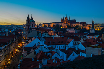 Cities, Architecture, Road, Night City, Church HD wallpaper