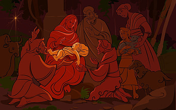Nativity Scene 248749; outdoor christmas nativity scene HD wallpaper