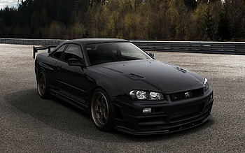 93 Nissan Skyline GT-R R34 , Street racing legend, Timeless appeal, Unforgettable experience HD wallpaper