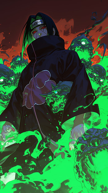 Itachi Uchiha Neon Glow - Naruto Anime, Naruto, Itachi Uchiha, Uchiha Clan, Anime HD phone wallpaper
