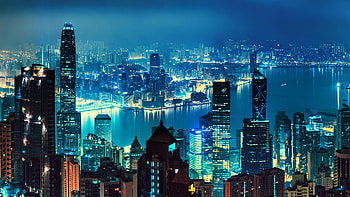 Hong Kong , Vibrant city, Skyline glory, Urban elegance HD wallpaper