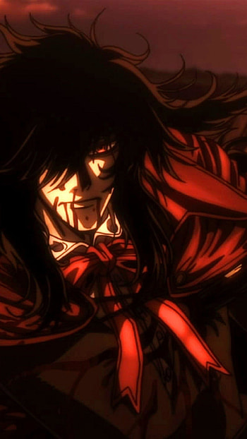 Hellsing Ultimate , Dark fantasy theme, Alucard's power, Hellish ambiance HD phone wallpaper