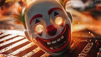 Joker Laughing Mask , joker, supervillain, mask, artist, artwork, digital-art HD wallpaper