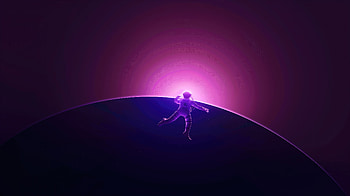 Astronaut Falling, astronaut, minimalism, minimalist, artist, artwork, digital-art, deviantart HD wallpaper