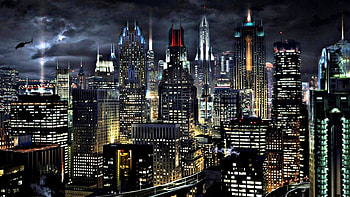 Gotham skyline, Cityscape , Batman's city HD wallpaper